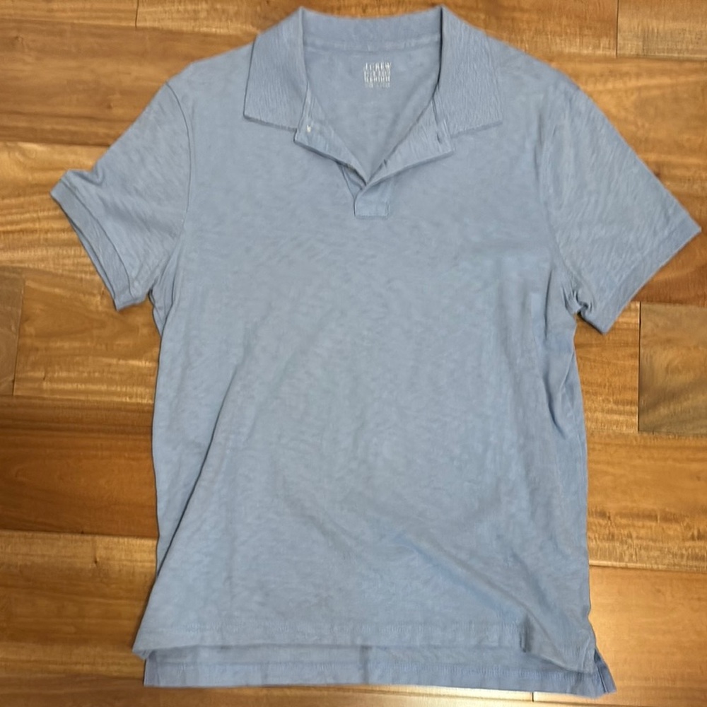 J. Crew Blue Polo Shirt Casual Comfort